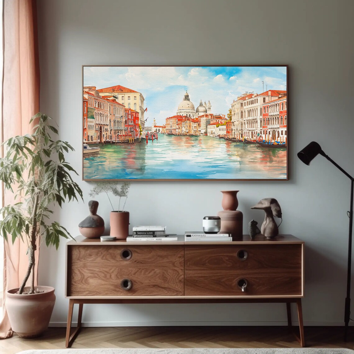 Venice Grand Canal Palazzos Classic Watercolor Cityscape Poster - Image 5