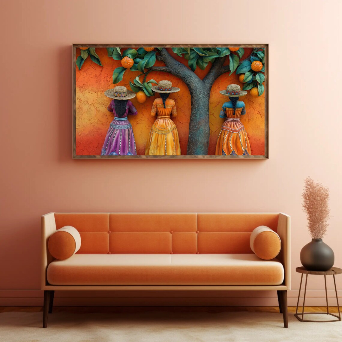 Mexican Woman Art Print, 3D Illusion Style - Image 5