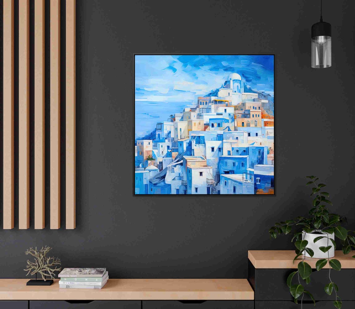 Chefchaouen Blue City Hillside Whitewashed Town Morocco Poster - Image 3