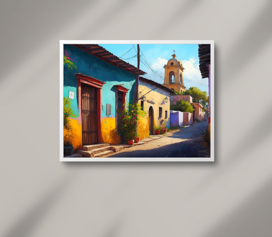 San Cristobal De Las Casas Oil Painting Art Print - Image 3