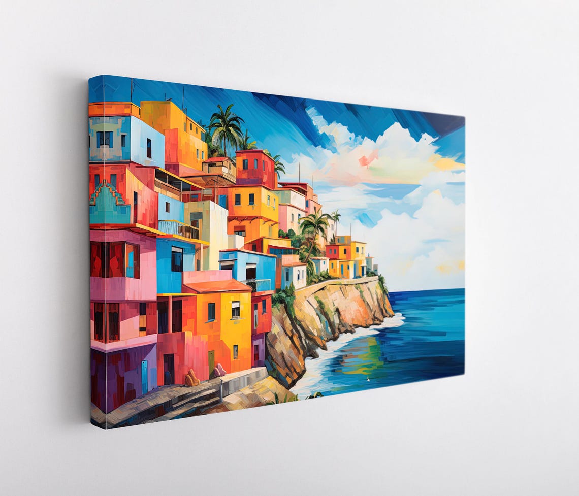 Puerto Rico Wall Art Large Print San Juan Poster San Juan Painting San Juan Print San Juan Travel Art Puerto Rican Gift - Image 4