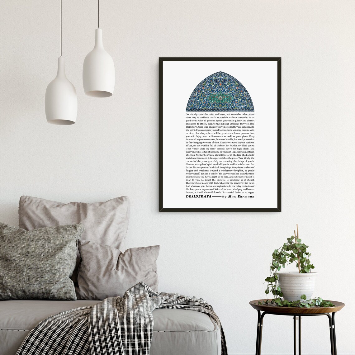 Desiderata by Max Ehrmann, Inspirational Quote Art Print - Image 2