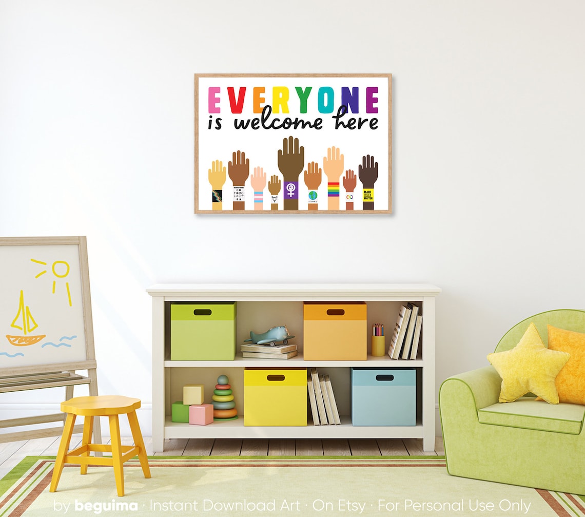 Equality Classroom Decor, Diversity Inclusion Poster - Image 4