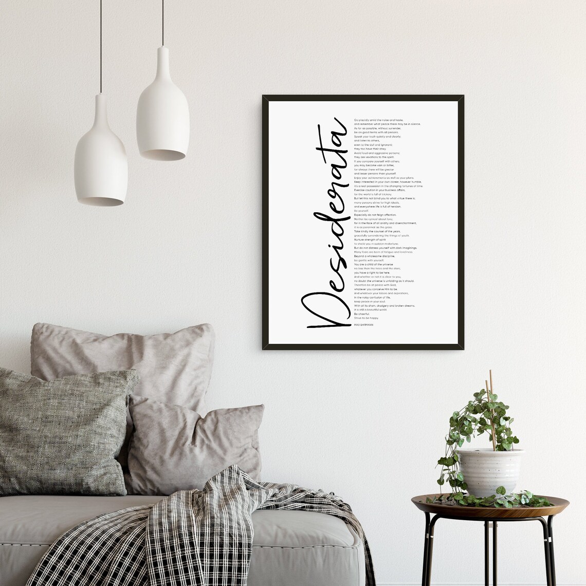 Desiderata Max Ehrmann Poem Poster, Inspirational Words - Image 2