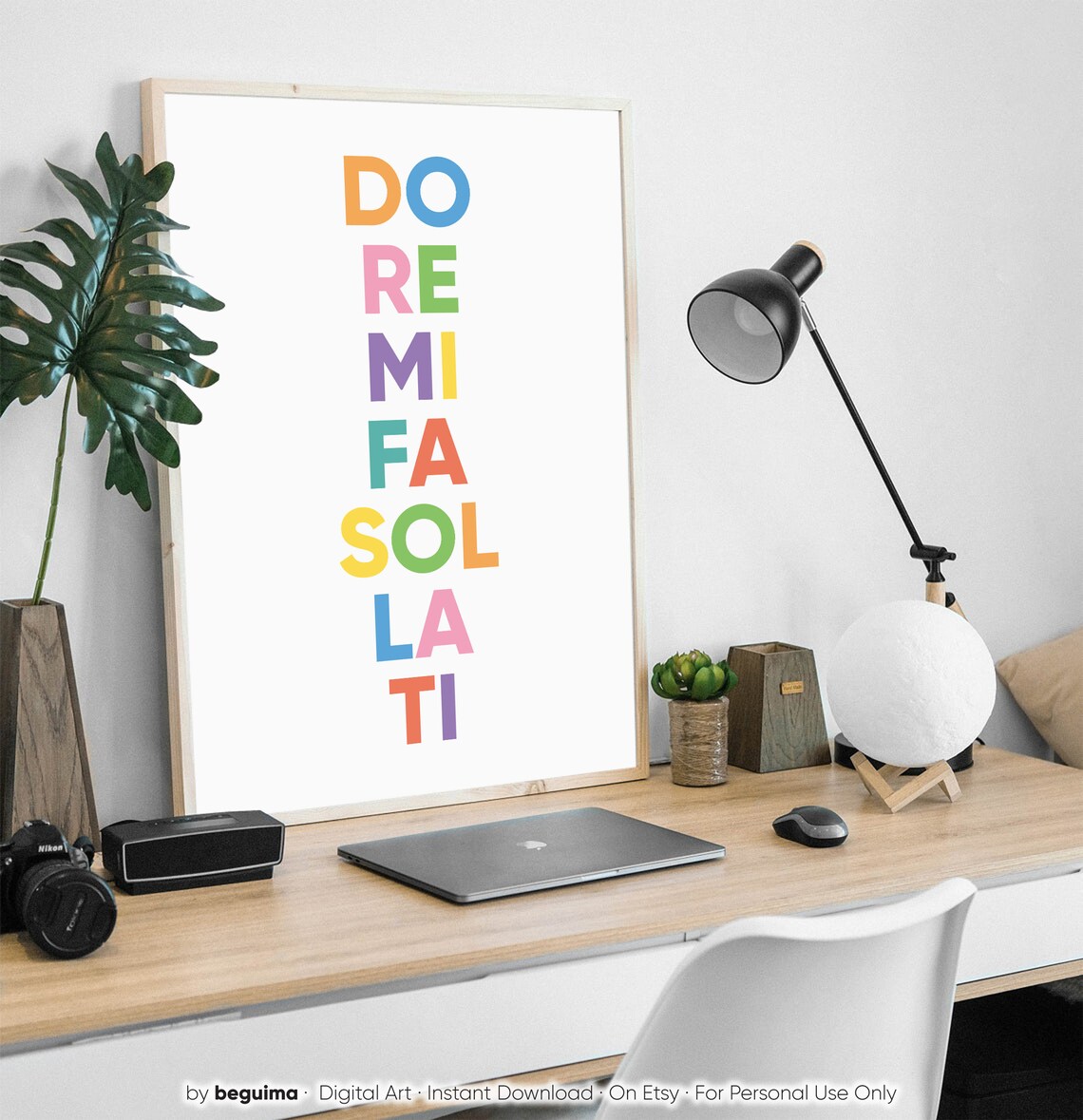 Do Re Mi Fa Sol La Ti Music Room Wall Art Poster - Image 3