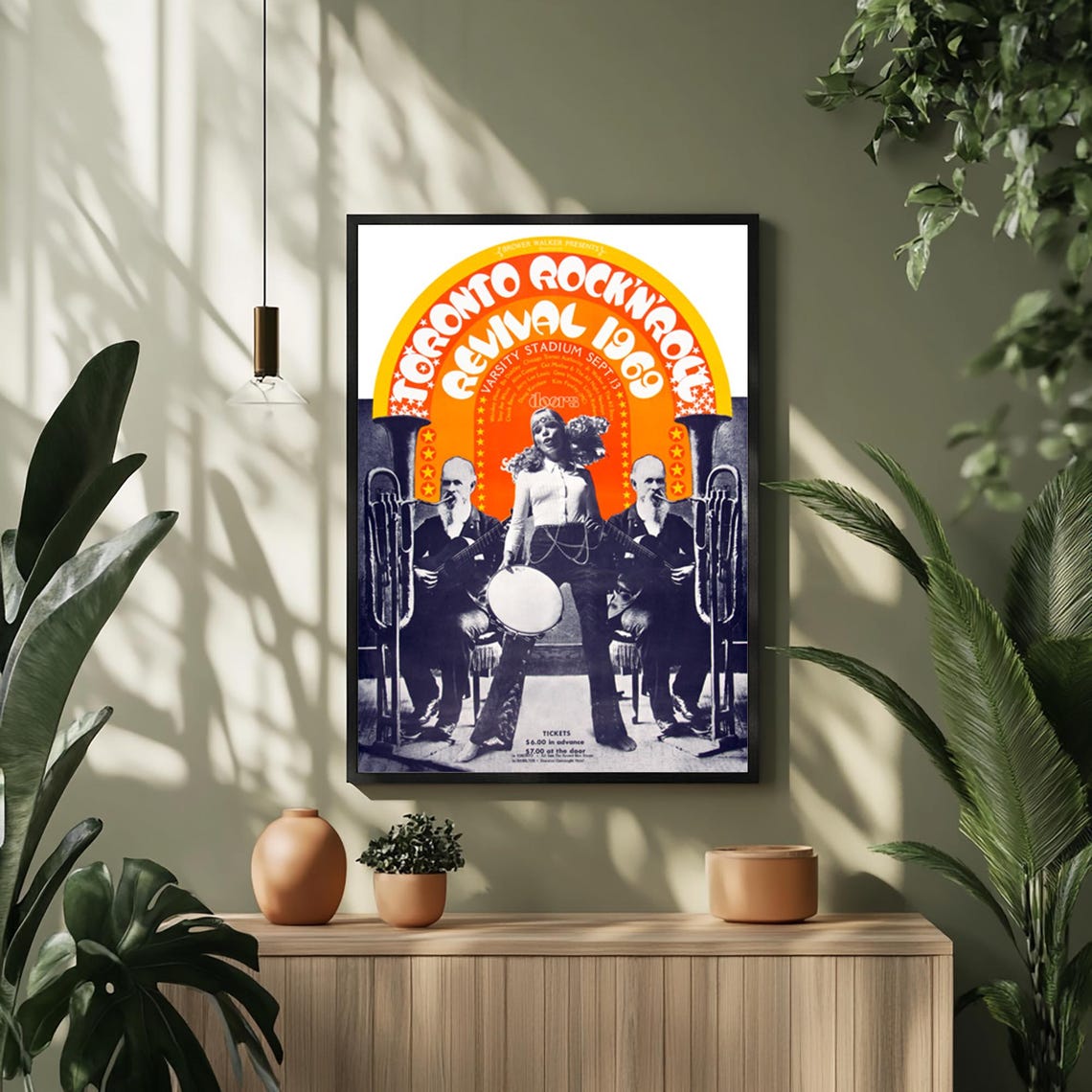 Toronto Rock N Roll Revival 1969 The Doors Psychedelic Concert Poster - Image 3
