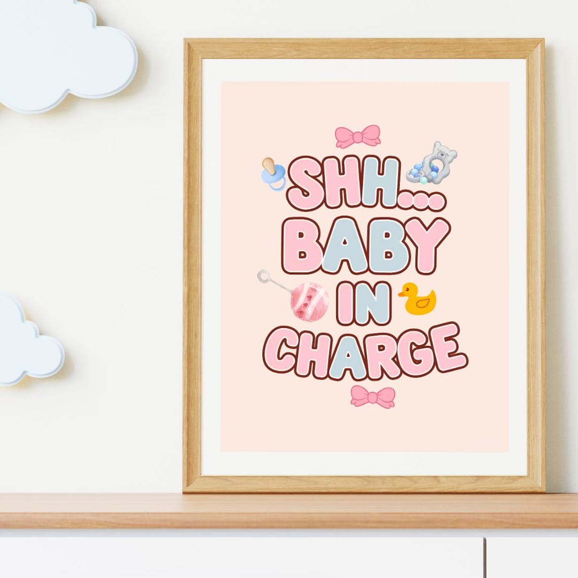 Baby Nursery Wall Art, Funny Room Decor