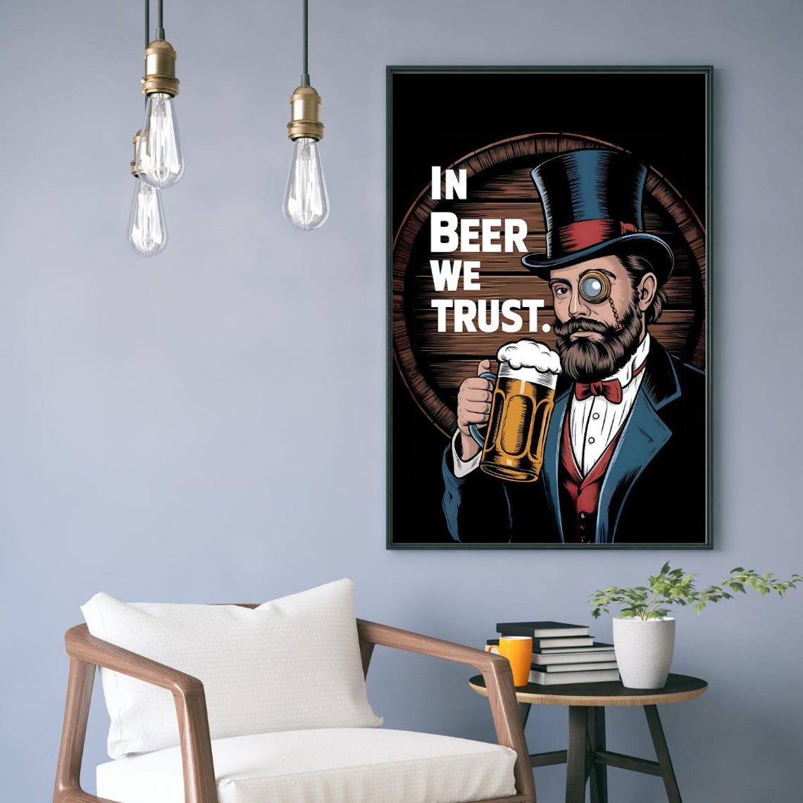 Beer Humor Poster, Beer Lovers Bar Gift - Image 4