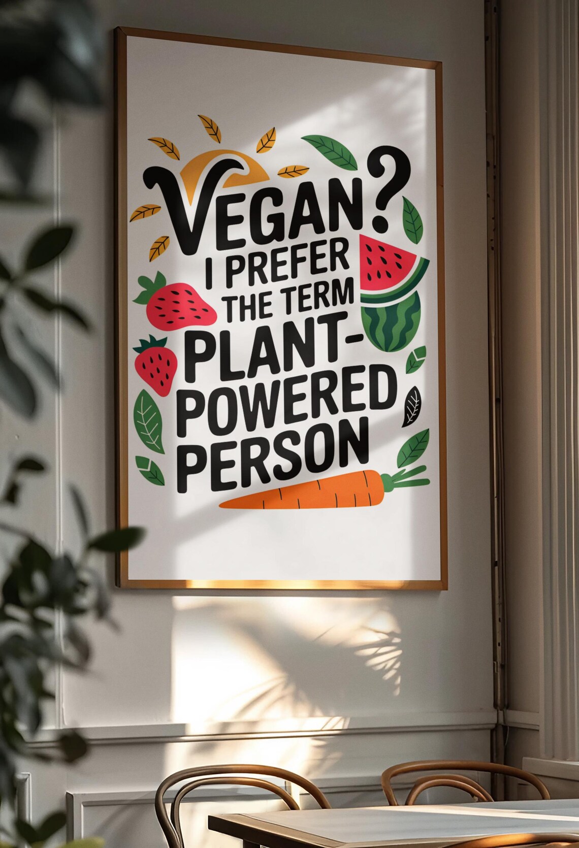 Funny Kitchen Humor, Vegan Jokes Art Print - Image 3