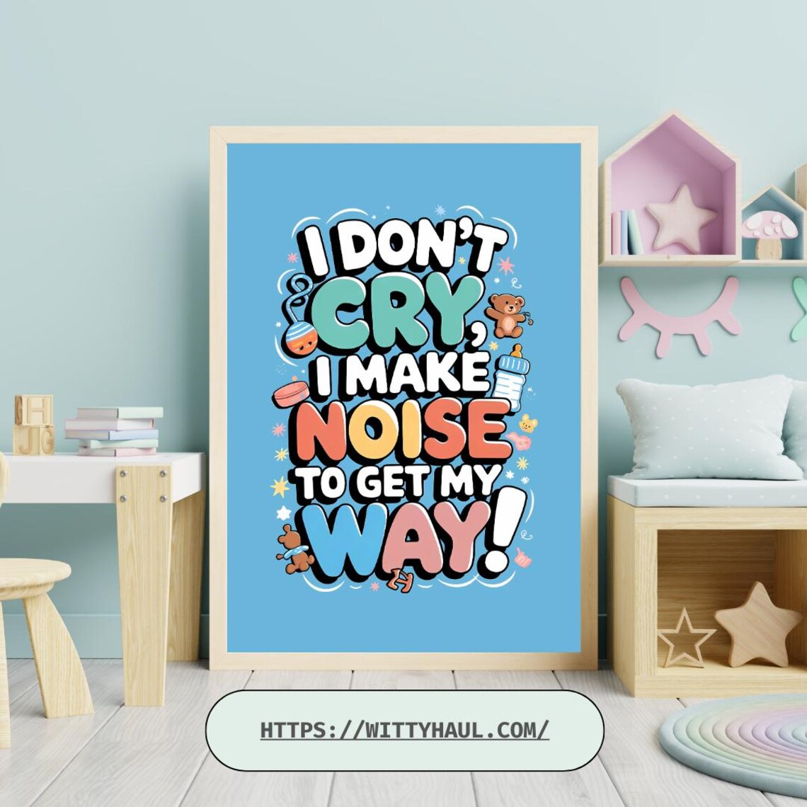 Baby Nursery Humor, Cute Nursery Art Print - Image 6