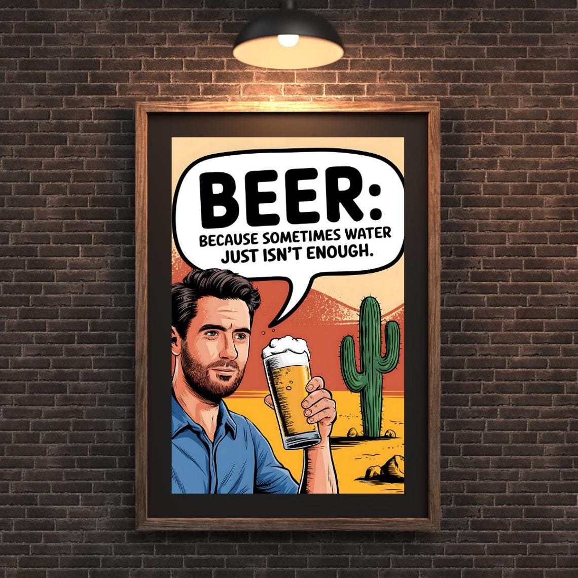 Beer Humour, Funny Beer Jokes Art Print - Image 3