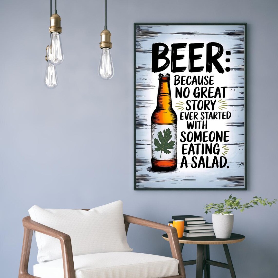 Beer Humor Wall Art Print, Funny Beer Jokes - Image 2