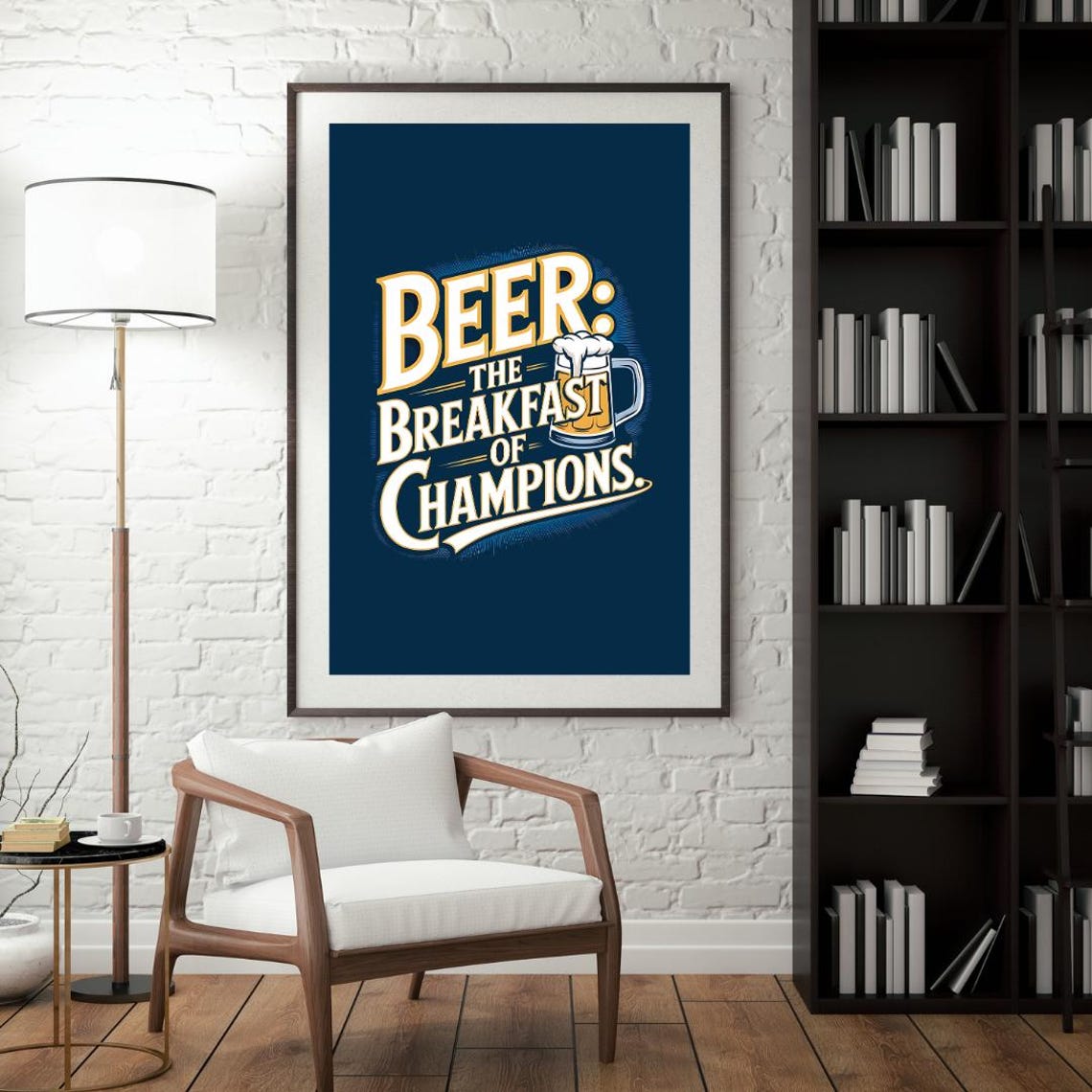 Beer Humor Poster, Beer Lovers Bar Gift - Image 4
