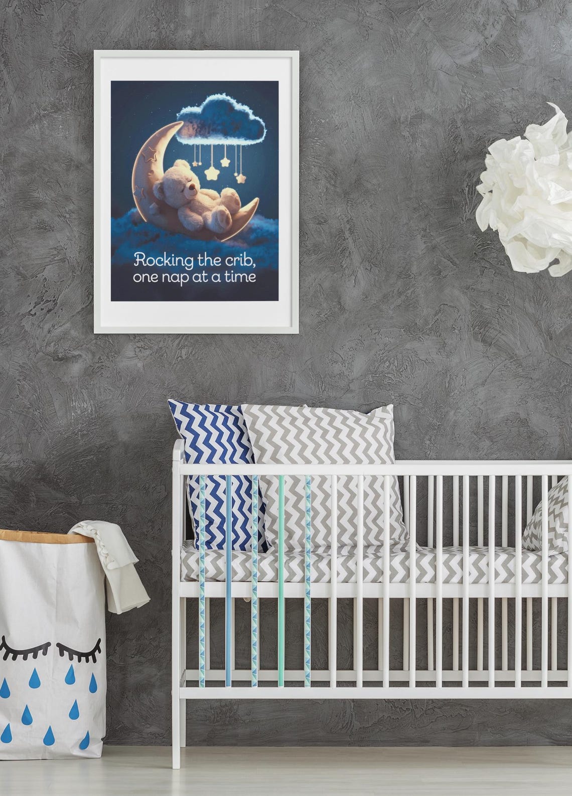 Baby Nursery Wall Art Funny Room Decor Cute Prints New Parent Gifts Funny Nursery Art Baby Shower Gifts Cute Teddy Bear Print - Image 4