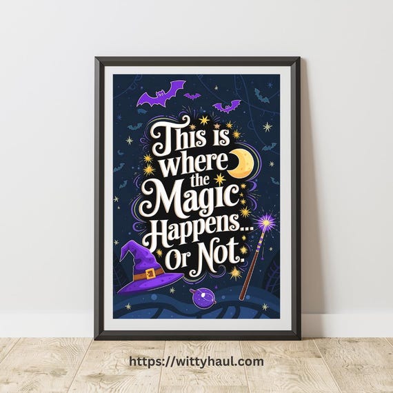 Funny Bathroom Quote, Toilet Humor Poster Print