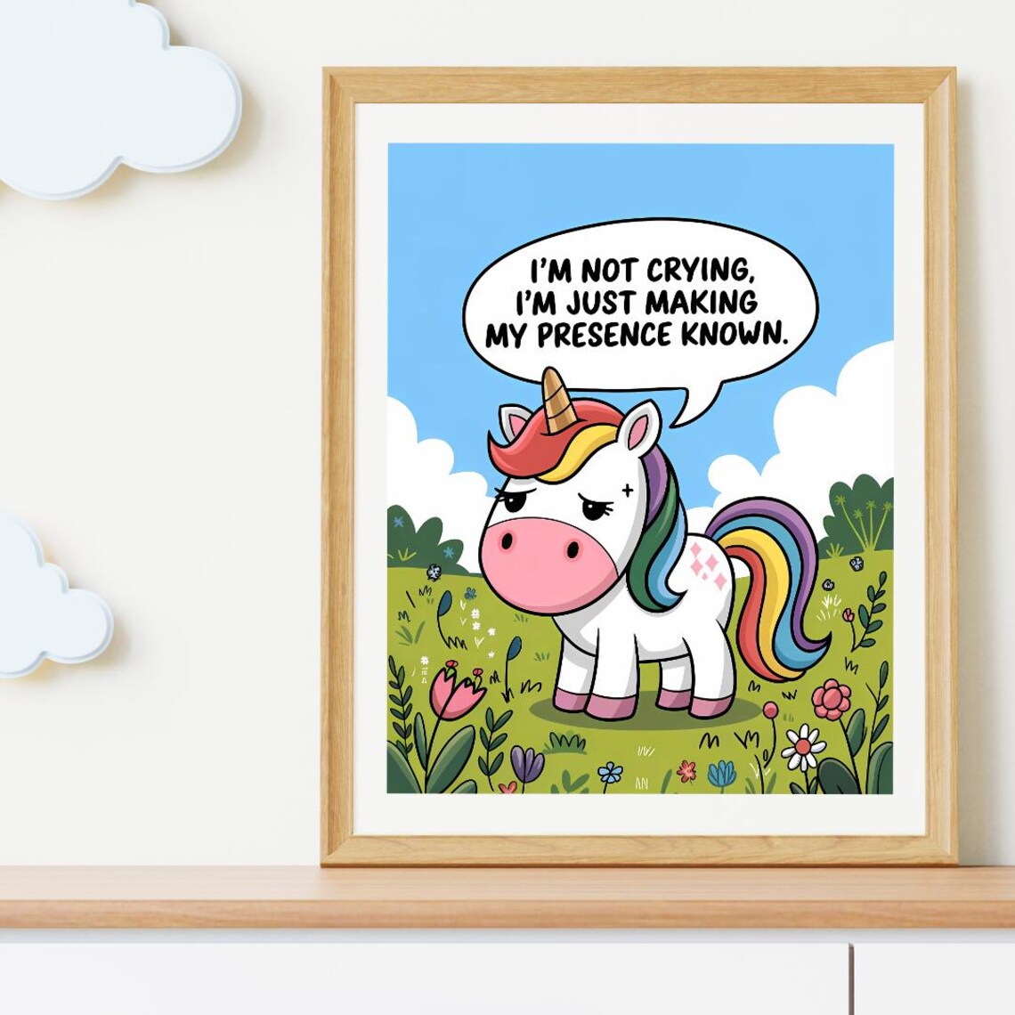Funny Baby Nursery Art Print, New Parent Gift