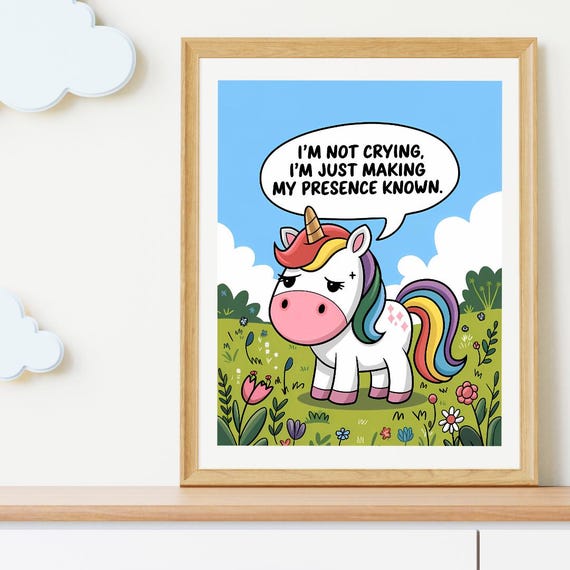 Funny Baby Nursery Art Print, New Parent Gift