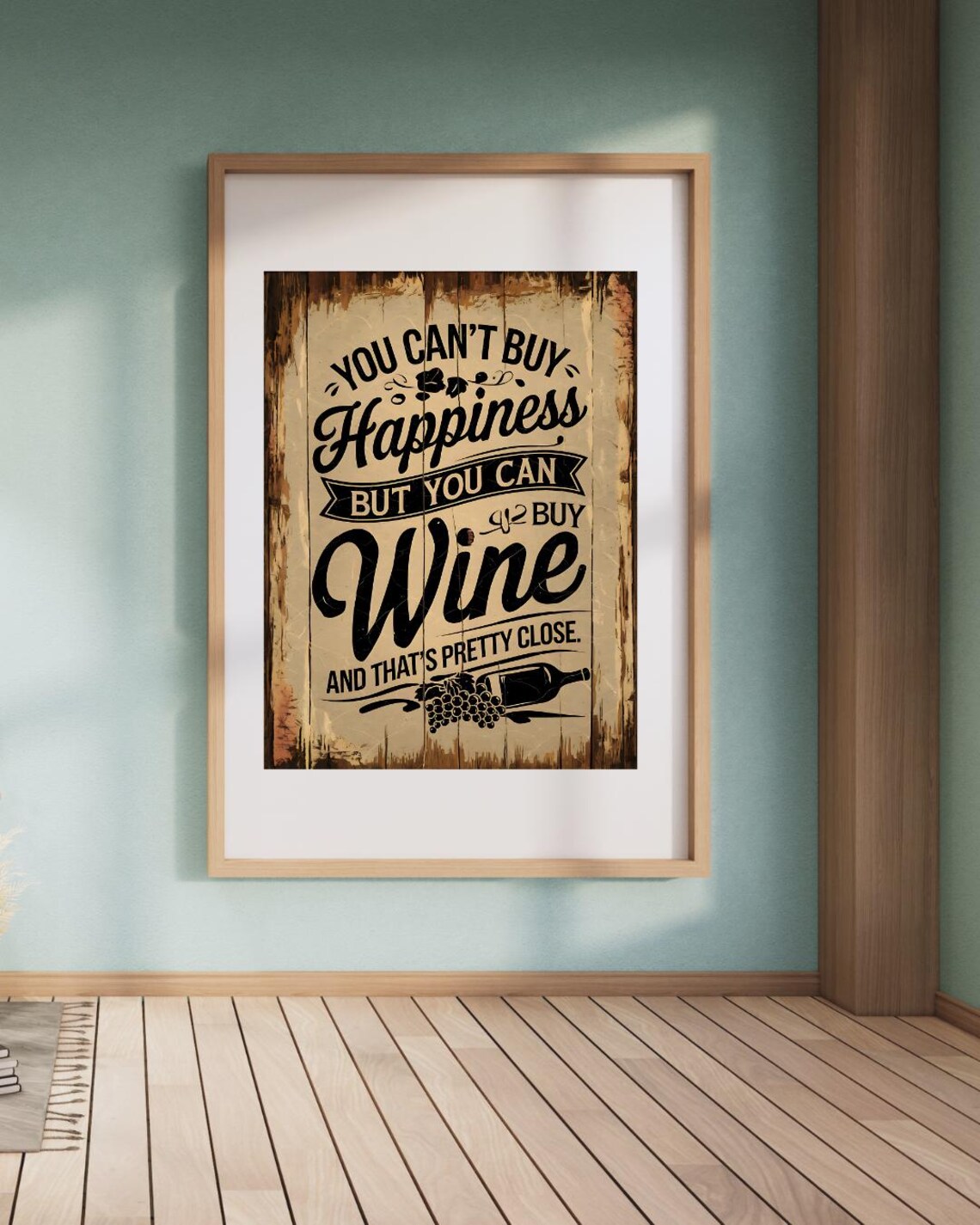 Wine Poster Art, Modern Wine Saying - Image 4
