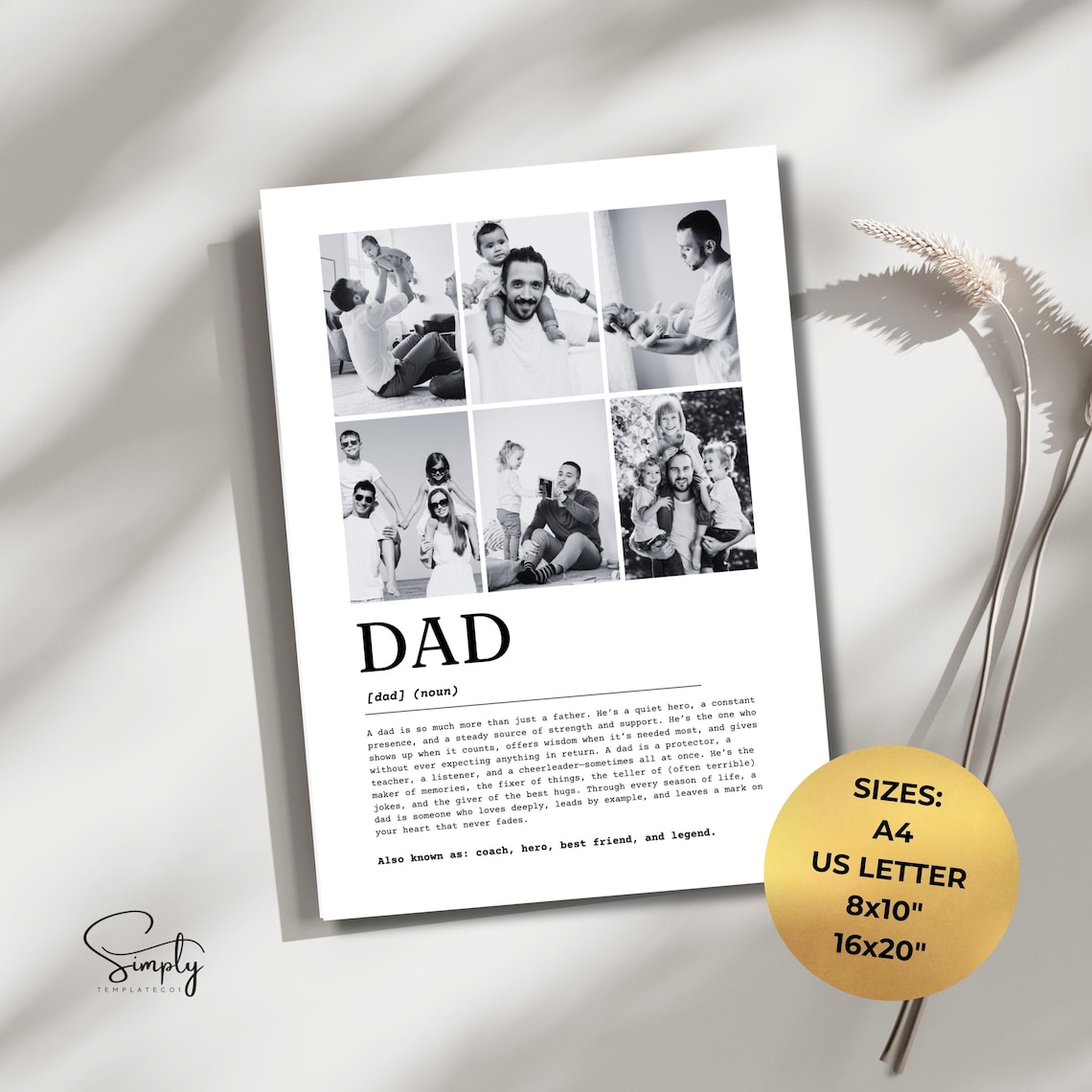 Dad Definition - Customizable Photo Collage - Image 4