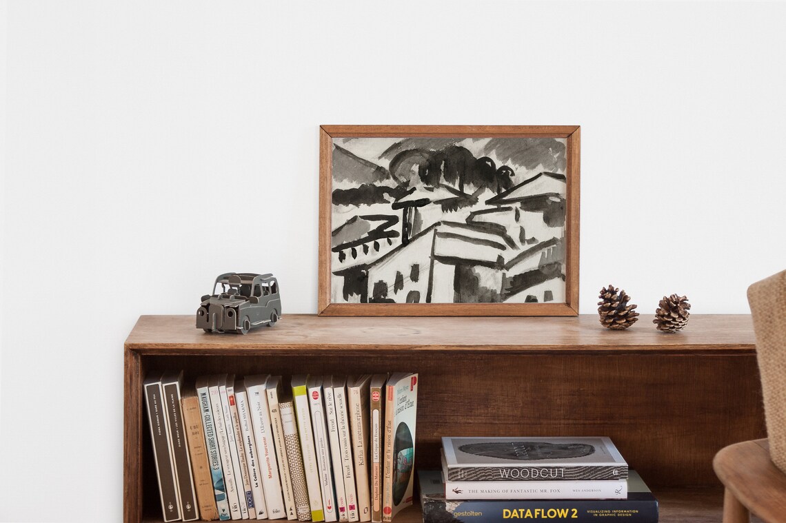Abstract Geometric Print, Minimalist Wall Art - Image 2