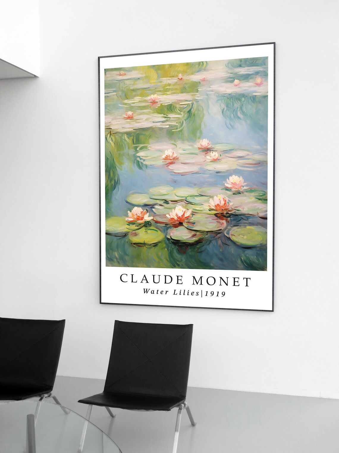 Claude Monet Water Lilies 1919 Exhibition Impressionist Poster - Image 2