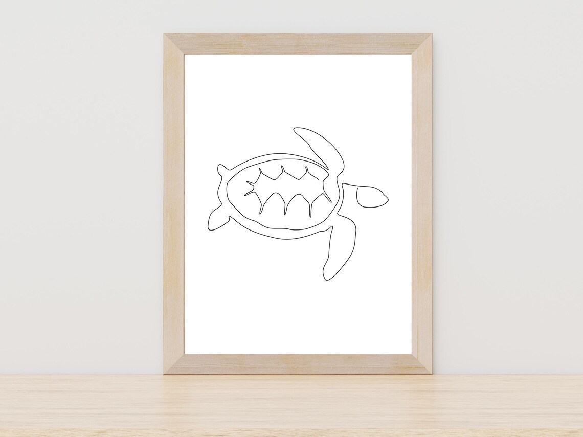 Turtle Line Art