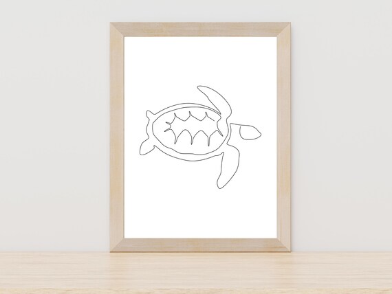 Turtle Line Art