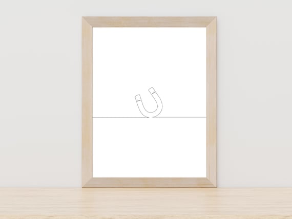Magnet Line Art Print