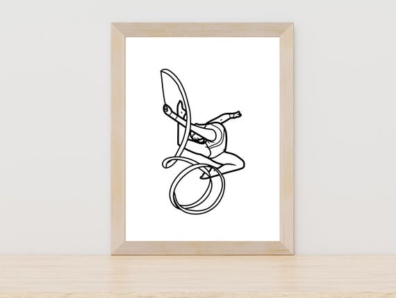 Rhythmic Dancer Line Art