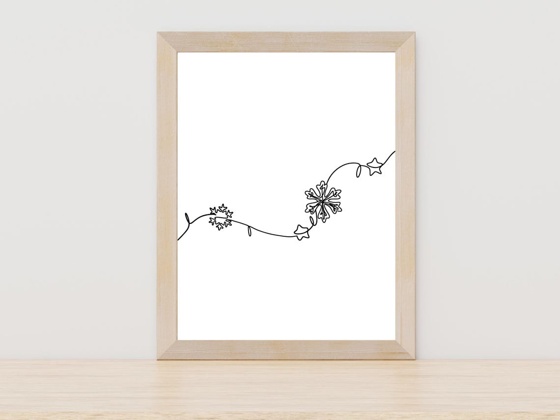Snowflake Line Art