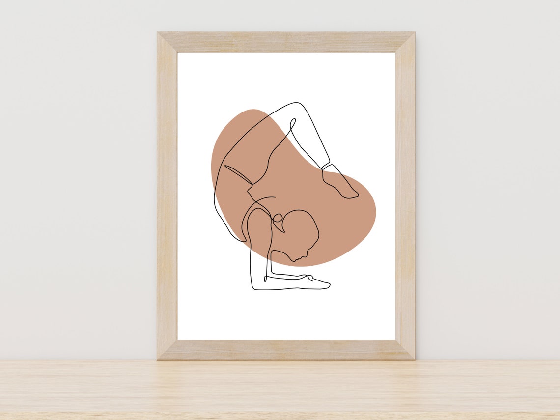 Yoga Asana Line Art Yoga Pose Prints Asana Print Yoga Wall Art Minimalist Yoga Wall Art Meditation Line Art Yoga Pose Wall Art Print Yoga