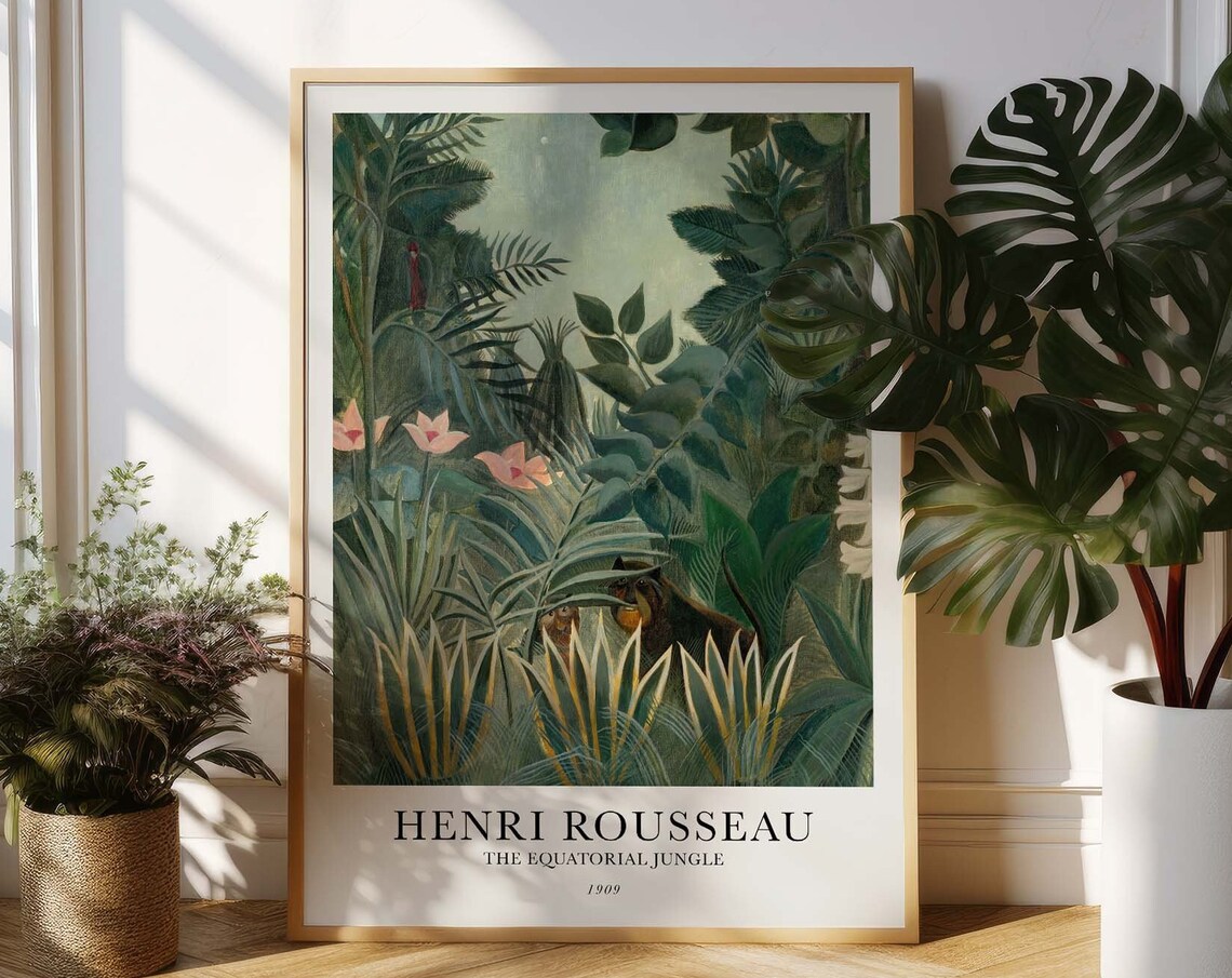Henri Rousseau The Equatorial Jungle 1909 Art Exhibition Poster - Image 3