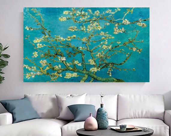 Almond Blossom By Vincent Van Gogh Wall Art Blossom Painting Art Reproduction Floral Print Flower Art Home Gift