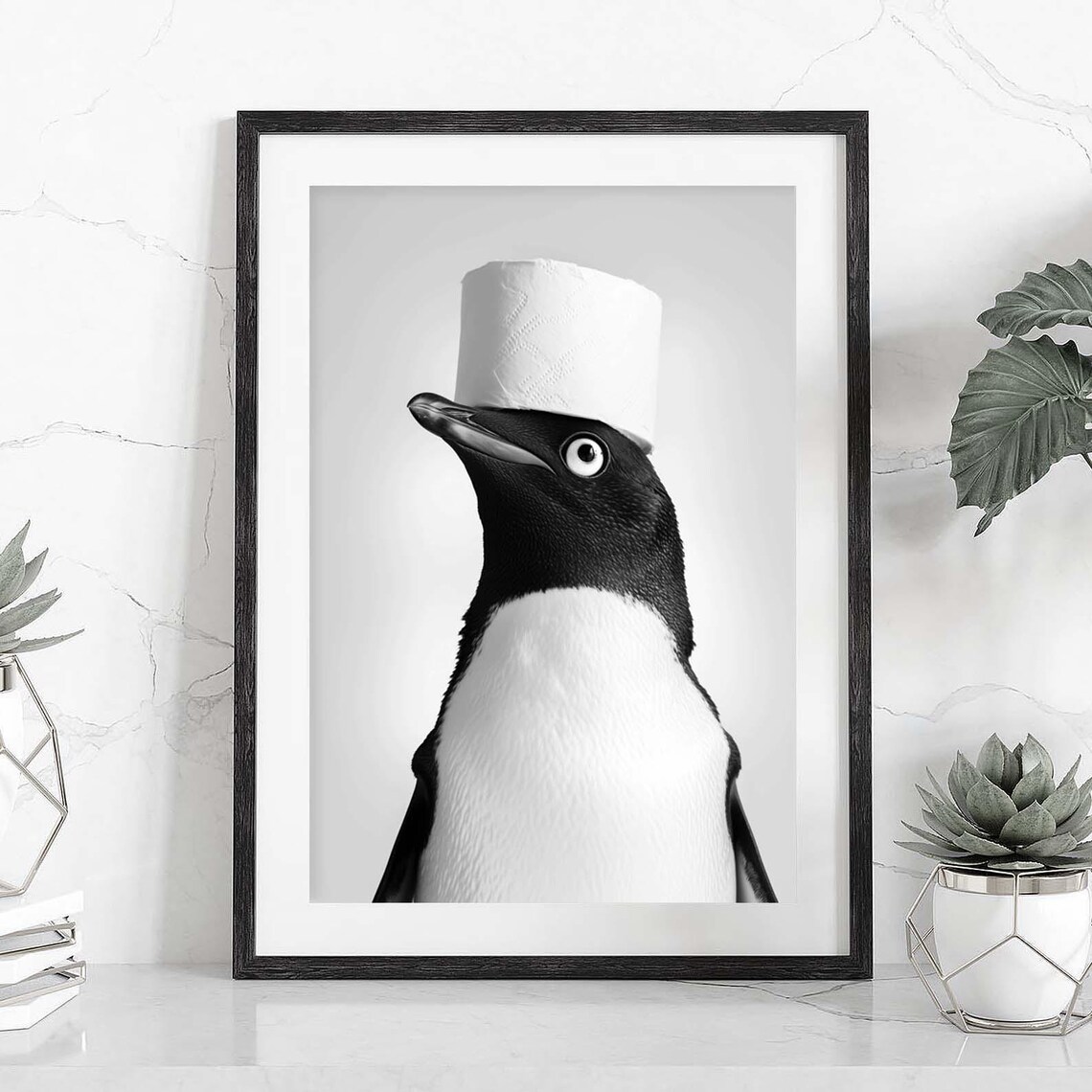 Adelie Penguin Bathroom Art, Penguin Lover Gift - Image 2