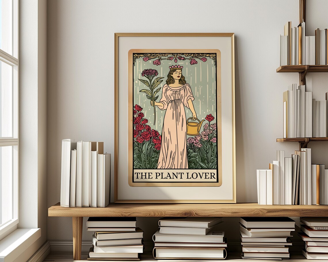 Plant Lover Tarot Card, Botanical Wall Art Print - Image 4