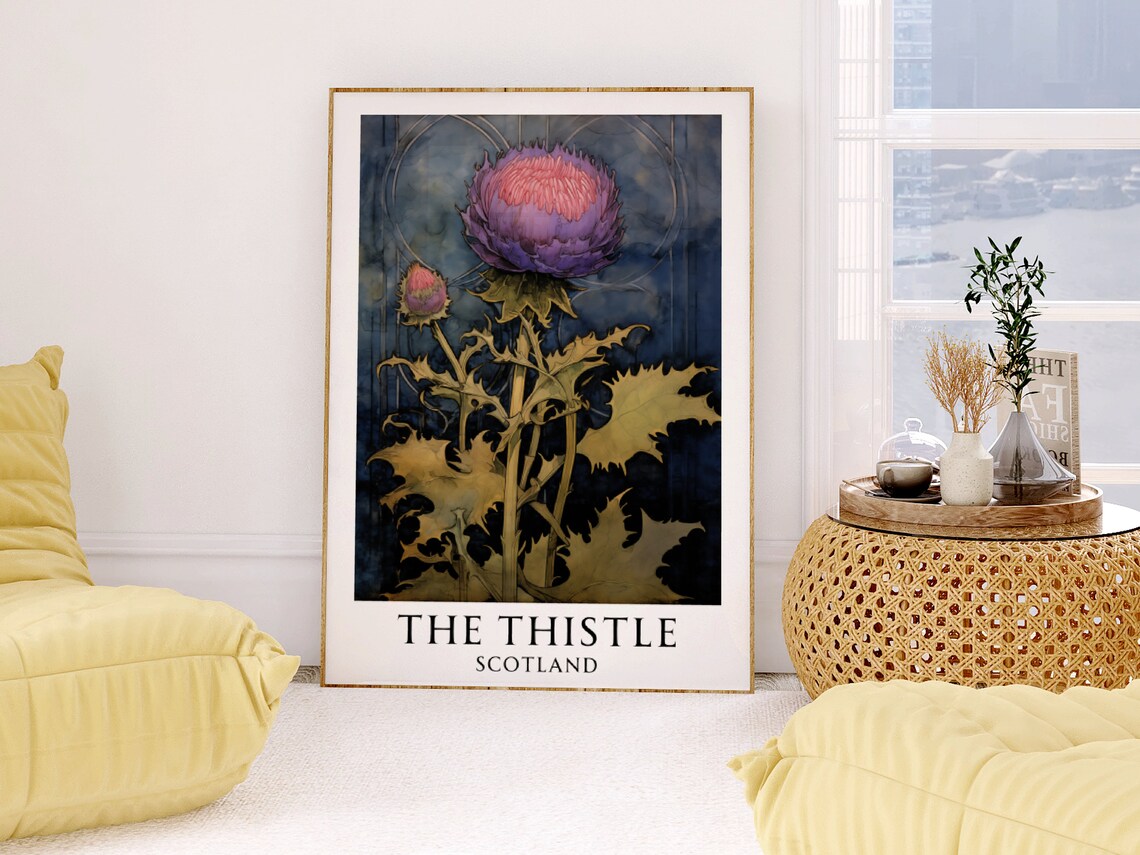 Scottish Thistle Botanical Art Print, Scotland - Image 3