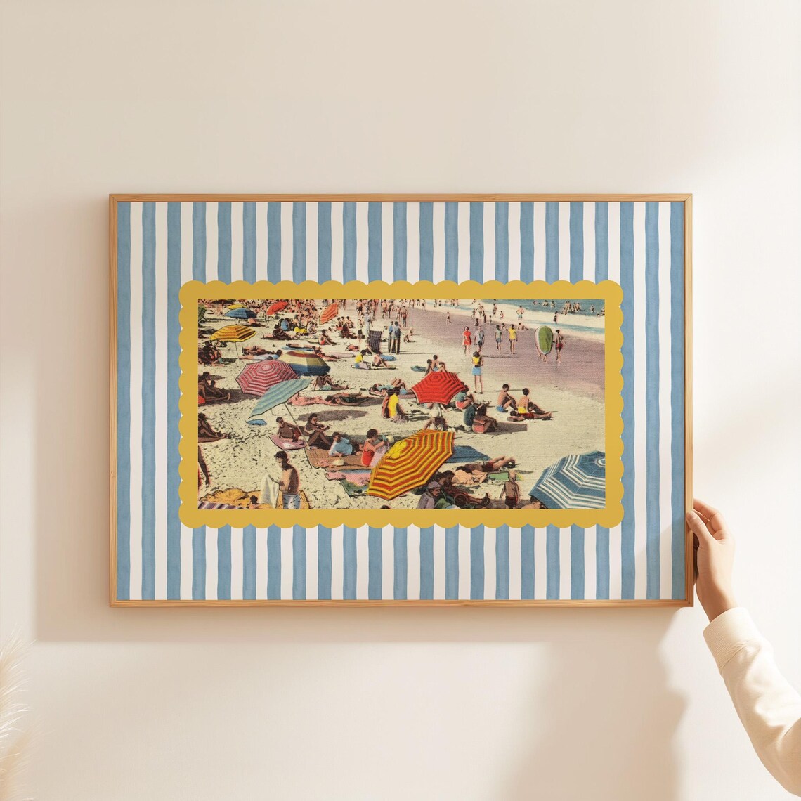 Vintage Beach Coastal Granddaughter Art Print