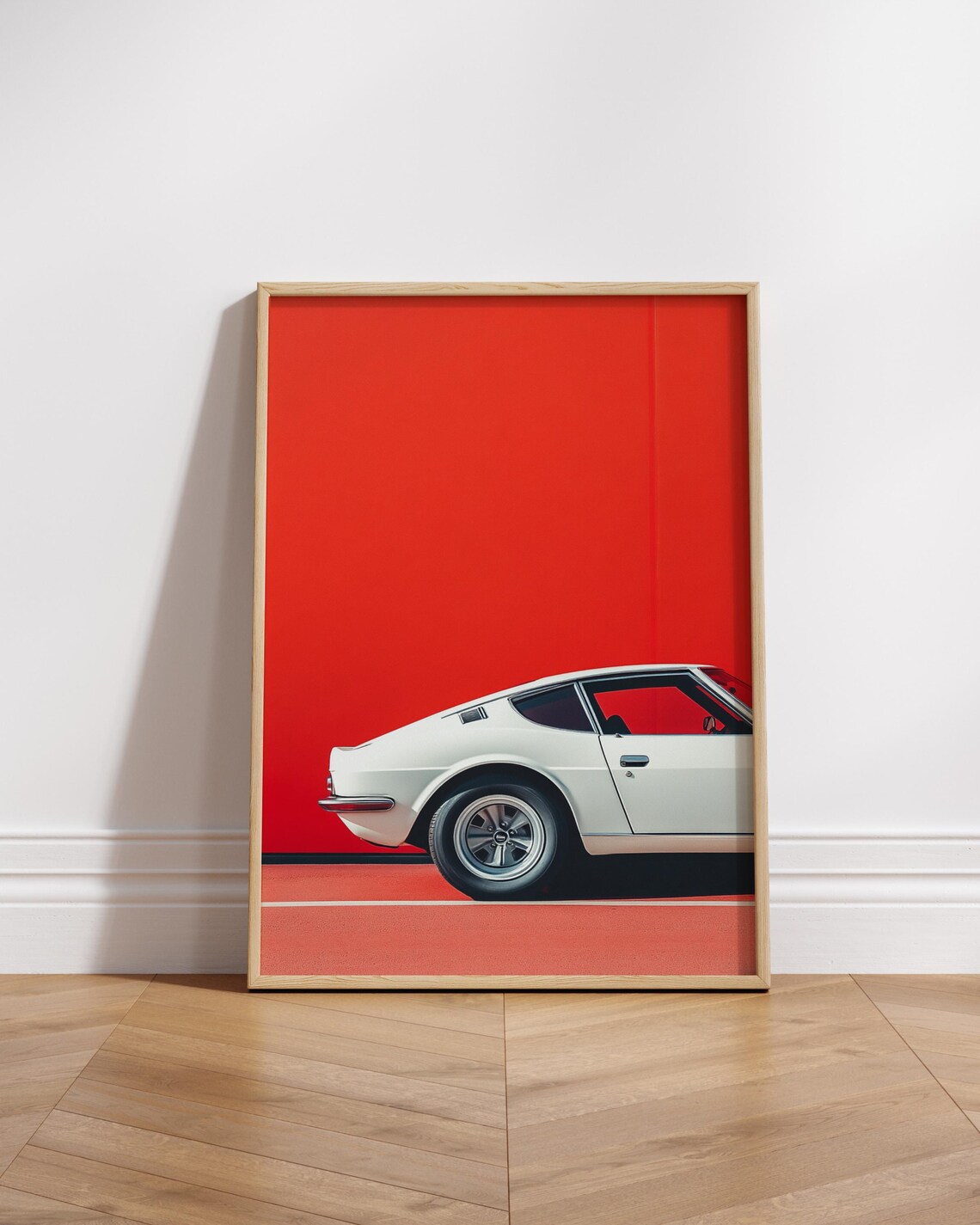 Retro Car Poster Decor Wall Art Minimalist Home Gift For Enthusiasts Room