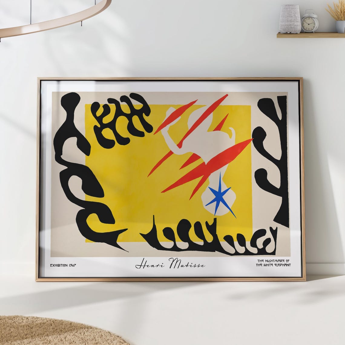 Henri Matisse Nightmare Of The White Elephant 1947 Abstract Art Poster