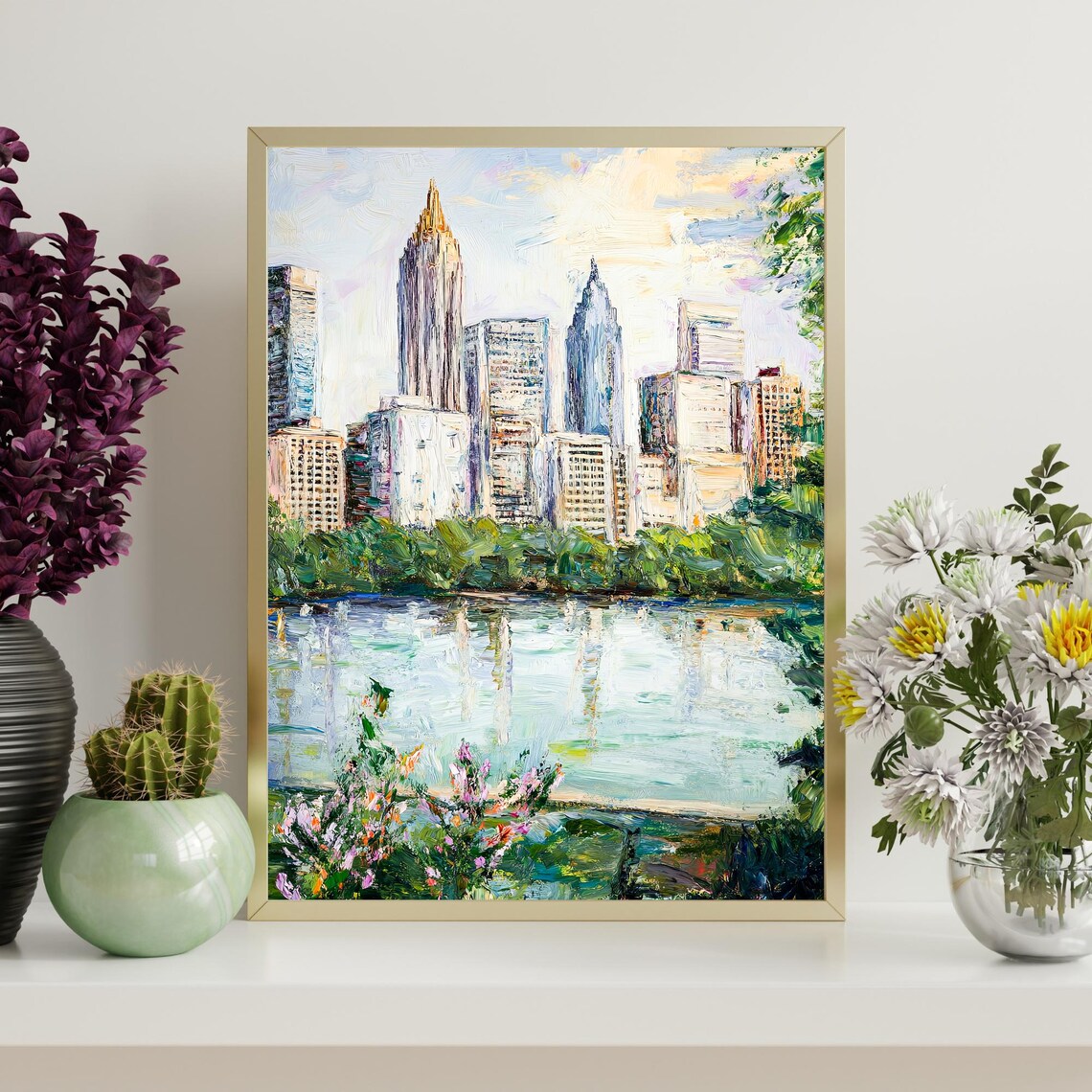 Atlanta Georgia Skyline Art Print, Modern Decor - Image 4