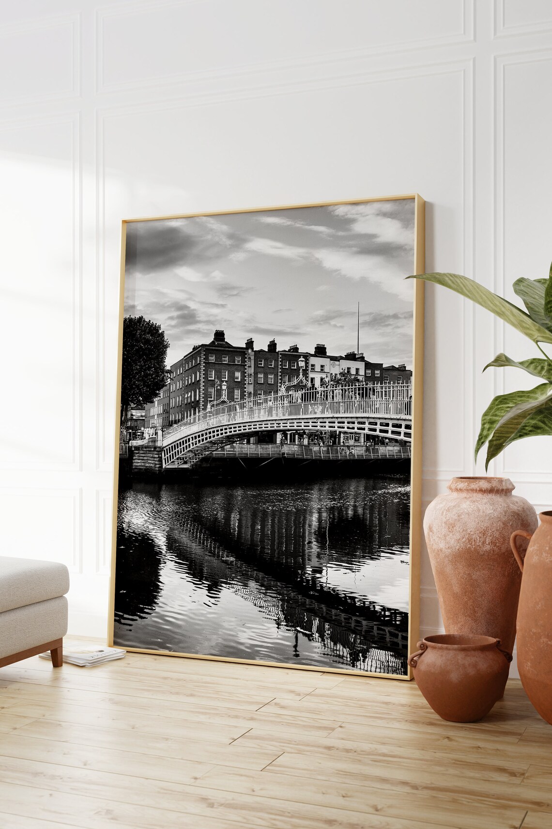 Dublin Black And White Travel Poster, Ireland Wall Art - Image 2