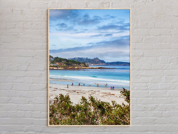 Carmel-by-the-Sea California Beach Coast Real Photo Travel Wall Art
