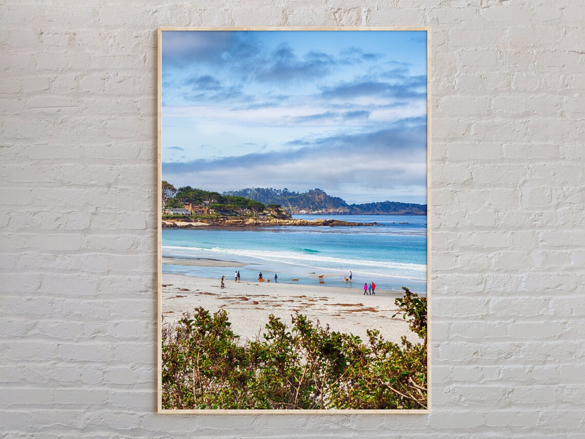 Carmel-by-the-Sea California Beach Coast Real Photo Travel Wall Art