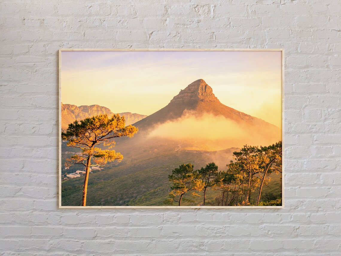 Cape Town South Africa Travel Poster, Wall Art Print