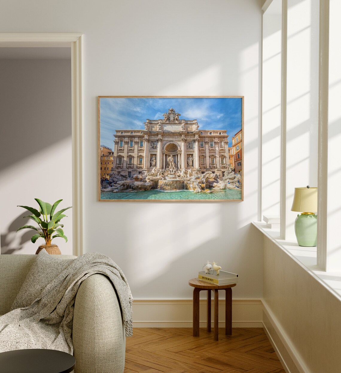 Trevi Fountain Rome Italy Iconic Baroque Landmark Photo Poster - Image 4
