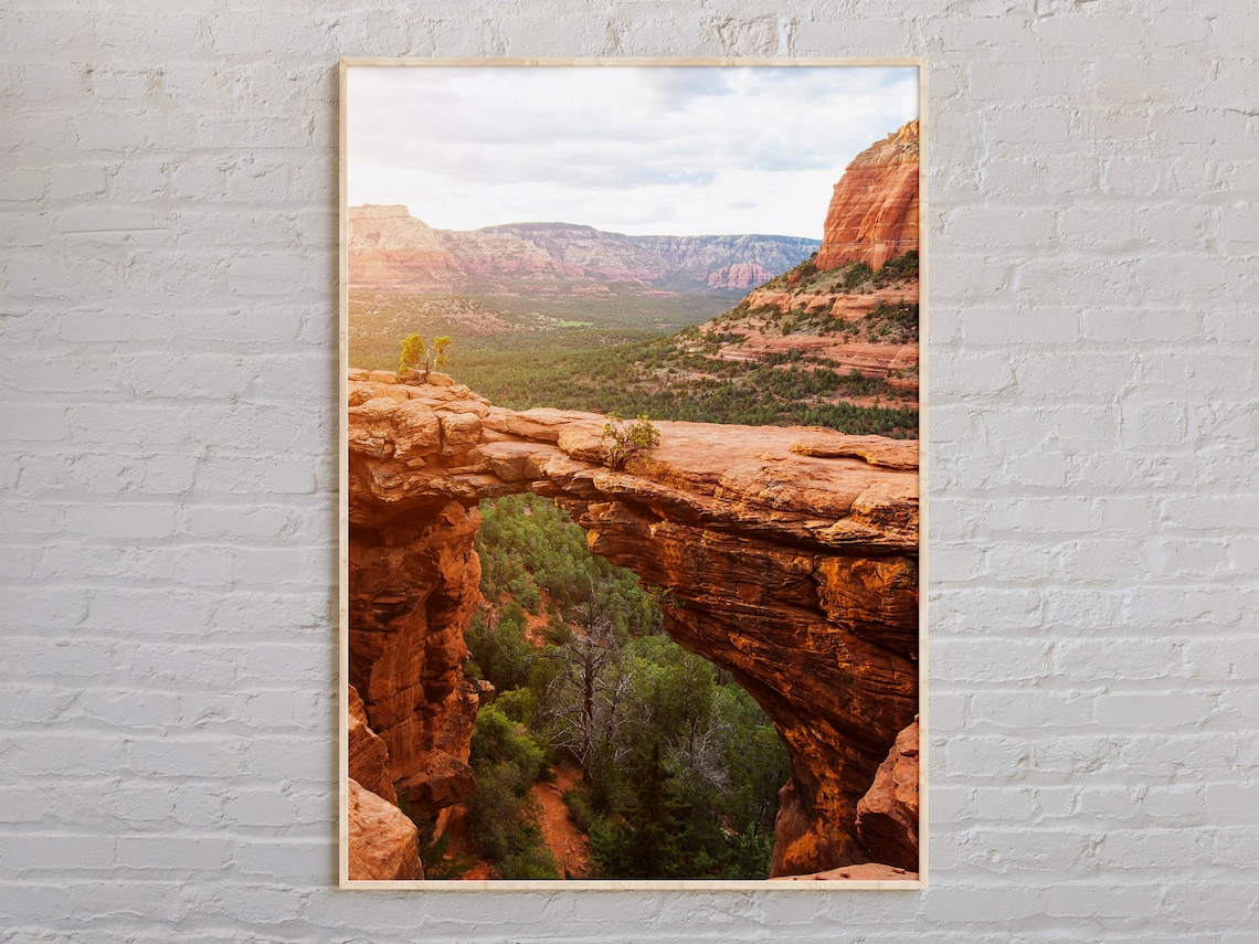 Sedona Real Photo Travel Poster, USA Decor