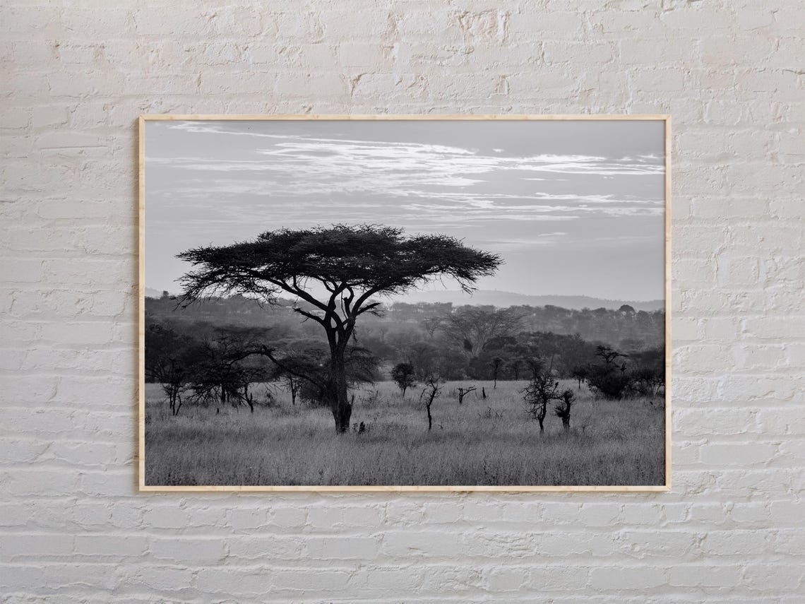 Black And White Africa Print Africa Wall Art Africa Poster Africa Photo Africa Poster Print Africa Wall Decor World Poster Print