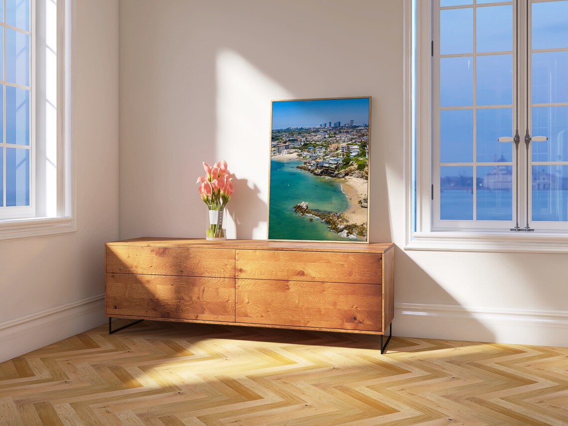 Newport Beach California Aerial Coast Rocky Cove Ocean Poster - Image 4