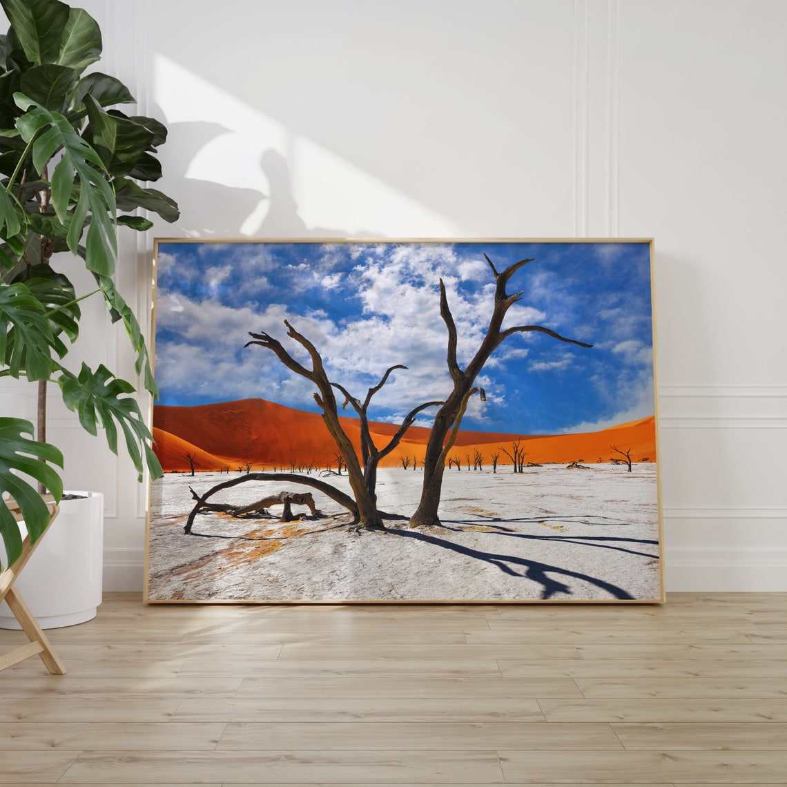 Namibia Deadvlei Dead Trees Red Dunes White Clay Pan Desert Poster - Image 2
