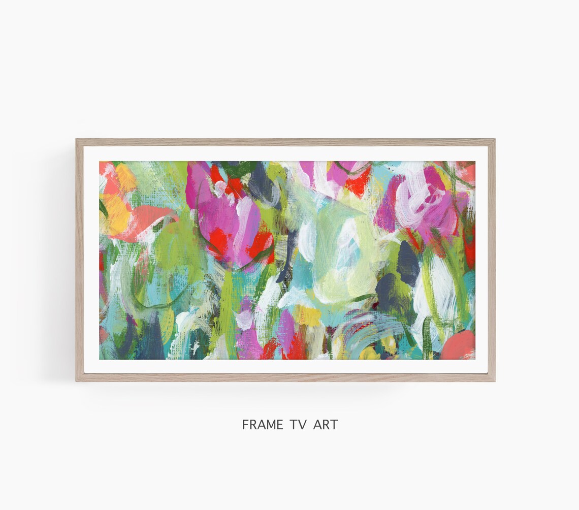 Abstract Floral Painting, Modern Botanical Art Print - Image 2